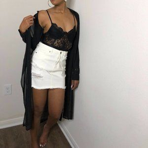 Black Sheer Top